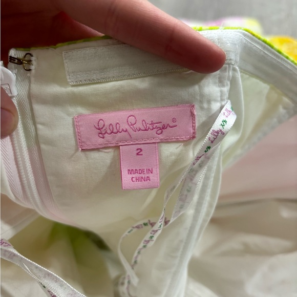 Lilly Pulitzer - Multicolor Patchwork Strapless Dress Size 2 - Picture 3 of 6